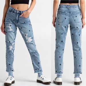 Tinseltown Yin And Yang Mom Jeans